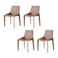 Upholstered Dining Armless Chairs Faux Leather Kitchen Dining Chairs