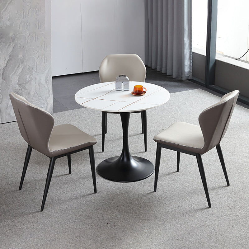 Sedie laterali di wingback in fico cucina da pranzo sedie senza braccio