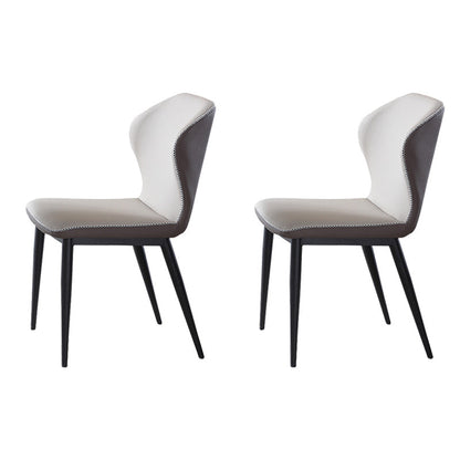 Sedie laterali di wingback in fico cucina da pranzo sedie senza braccio