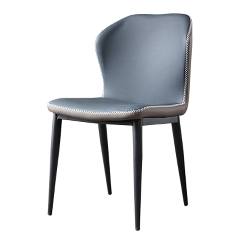 Sedie laterali di wingback in fico cucina da pranzo sedie senza braccio