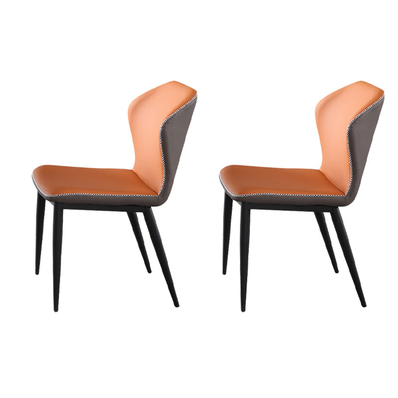 Sedie laterali di wingback in fico cucina da pranzo sedie senza braccio