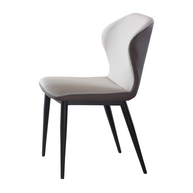 Sedie laterali di wingback in fico cucina da pranzo sedie senza braccio