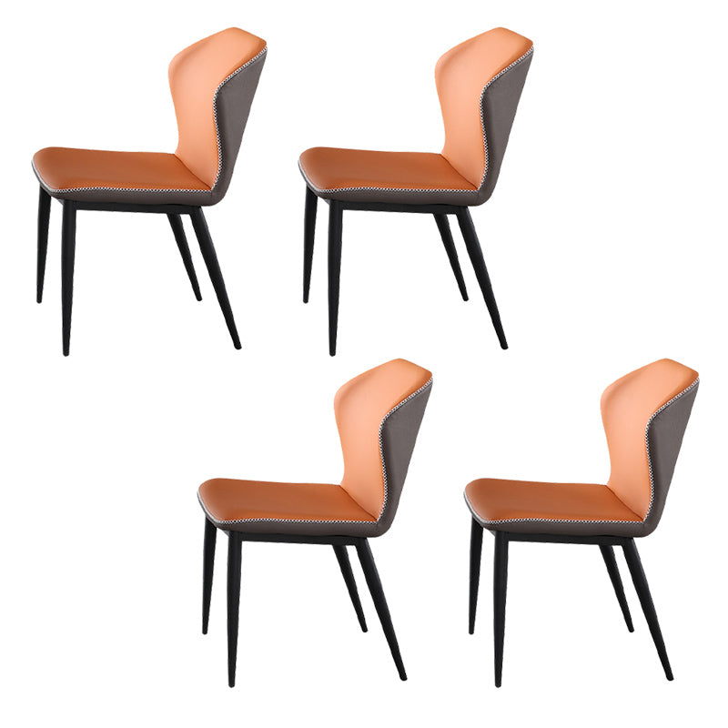 Sedie laterali di wingback in fico cucina da pranzo sedie senza braccio