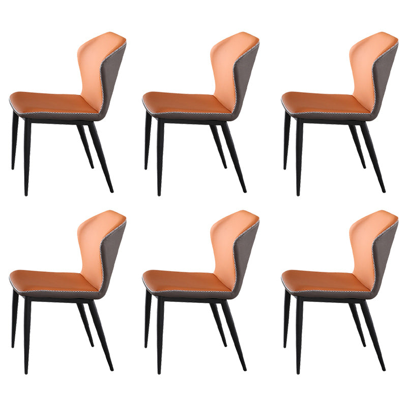 Sedie laterali di wingback in fico cucina da pranzo sedie senza braccio