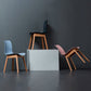 Sedie di plastica in stile nordico sedie laterali senza braccio con gambe in legno per cucina