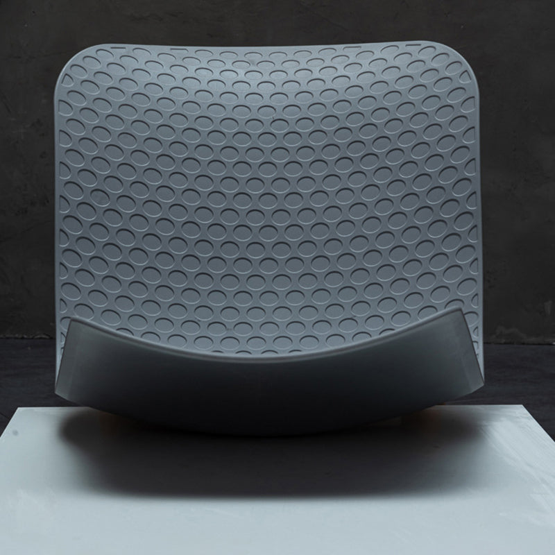 Sedie di plastica in stile nordico sedie laterali senza braccio con gambe in legno per cucina