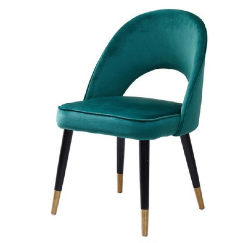 Glam Arm Chair Fabric Open Back Dining Chair for Dining Room Clearhalo 'Dining Chairs' 'Dining Tables & Seating' 'dining_chair' 'furn' 'furn_dining_chair' 'Furniture' 'Kitchen & Dining Furniture' 6452362