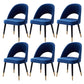 Glam Arm Chair Fabric Open Back Dining Chair for Dining Room Blue 6 Piece Set Clearhalo 'Dining Chairs' 'Dining Tables & Seating' 'dining_chair' 'furn' 'furn_dining_chair' 'Furniture' 'Kitchen & Dining Furniture' 6452366