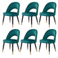 Glam Arm Chair Fabric Open Back Dining Chair for Dining Room Green 6 Piece Set Clearhalo 'Dining Chairs' 'Dining Tables & Seating' 'dining_chair' 'furn' 'furn_dining_chair' 'Furniture' 'Kitchen & Dining Furniture' 6452373