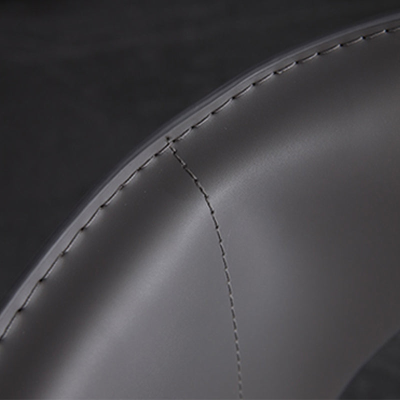 Industriële wingback zijstoel gestoffeerde armloze eetkamerstoelen