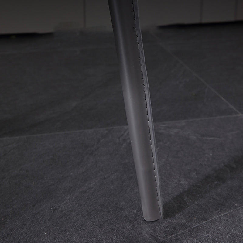 Industriële wingback zijstoel gestoffeerde armloze eetkamerstoelen