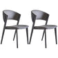 Modern Home Chair Open Back Dining Side Chair with Metal Legs