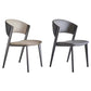 Modern Home Chair Open Back Dining Side Chair with Metal Legs