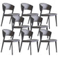 Modern Home Chair Open Back Dining Side Chair with Metal Legs