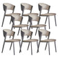 Modern Home Chair Open Back Dining Side Chair with Metal Legs