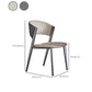 Modern Home Chair Open Back Dining Side Chair with Metal Legs