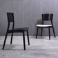Silla lateral moderna de madera sólida silla de comedor de espalda abierta para el hogar