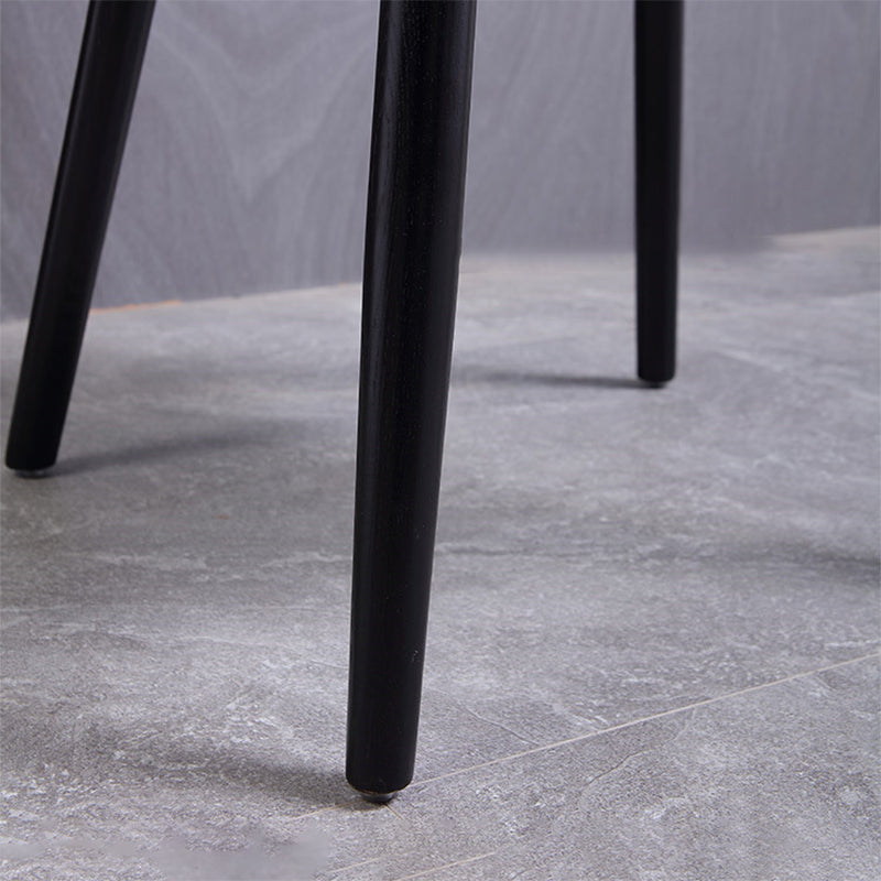 Silla lateral moderna de madera sólida silla de comedor de espalda abierta para el hogar