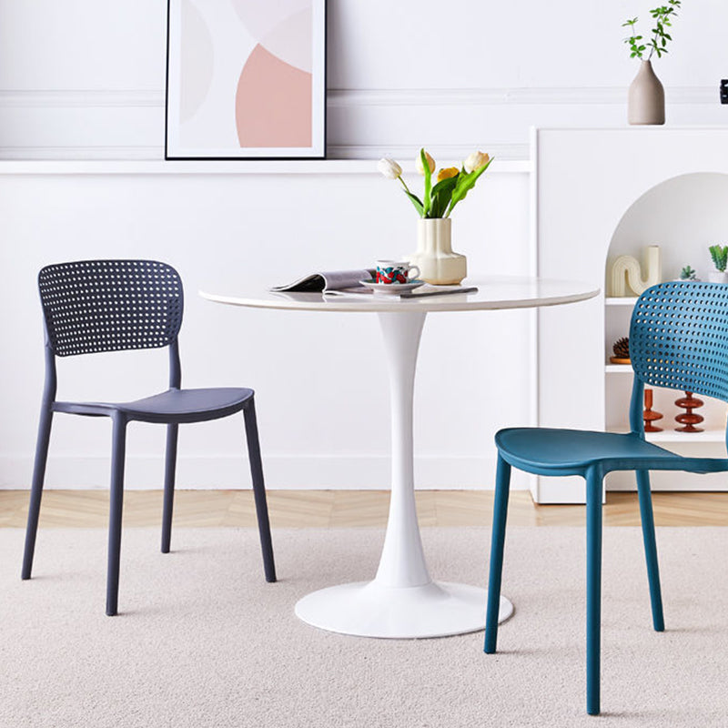 Chaise latéral ouvrir à l'arrière-salle à manger moderne