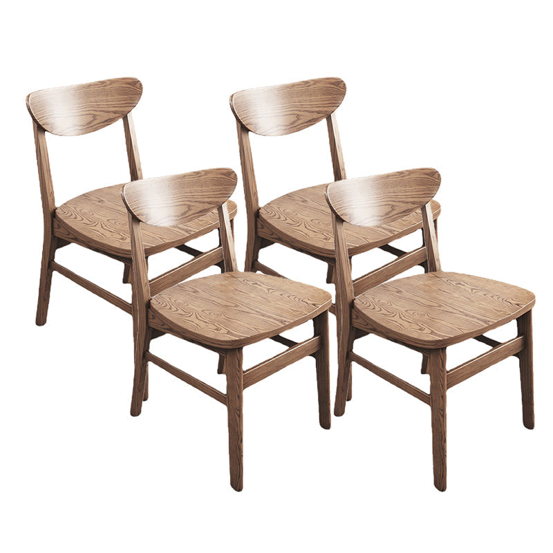 リビングルームのためのモダンサイド椅子ソリッドウッド屋内ダイニングチェア