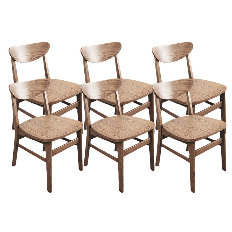 リビングルームのためのモダンサイド椅子ソリッドウッド屋内ダイニングチェア