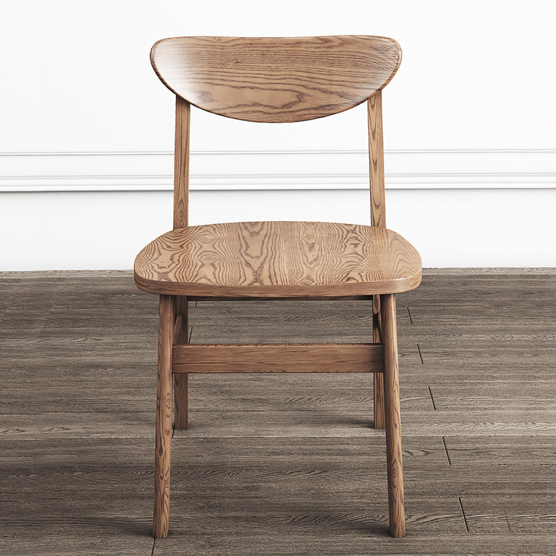 リビングルームのためのモダンサイド椅子ソリッドウッド屋内ダイニングチェア
