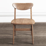 リビングルームのためのモダンサイド椅子ソリッドウッド屋内ダイニングチェア