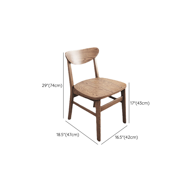 リビングルームのためのモダンサイド椅子ソリッドウッド屋内ダイニングチェア