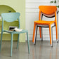 Contemporary Kitchen Dining Chair Plastic Open Back Side Chair
