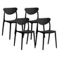 Contemporary Kitchen Dining Chair Plastic Open Back Side Chair