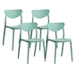 Contemporary Kitchen Dining Chair Plastic Open Back Side Chair
