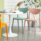 Contemporary Kitchen Dining Chair Plastic Open Back Side Chair