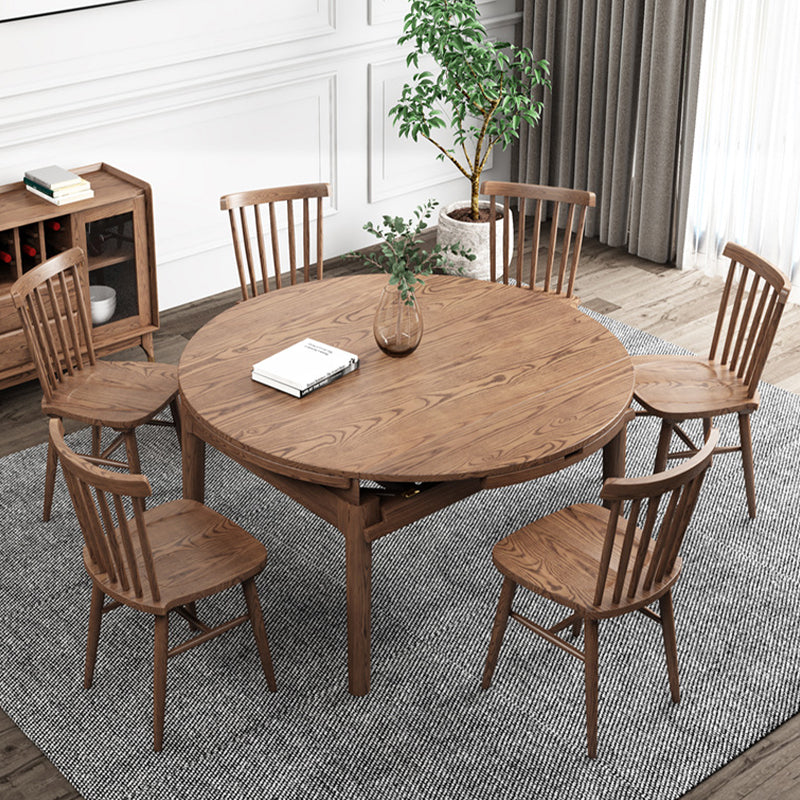 Sedia laterale in legno massiccio sedia da pranzo moderna a stecca per casa