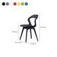 Contemporary Kitchen Dining Chair Vinyl Open Back Side Chair Clearhalo 'Dining Chairs' 'Dining Tables & Seating' 'dining_chair' 'furn' 'furn_dining_chair' 'Furniture' 'Kitchen & Dining Furniture' 6452755