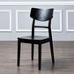 Black Modern Side Chair Solid Wood Dining Chair for Living Room Clearhalo 'Dining Chairs' 'Dining Tables & Seating' 'dining_chair' 'furn' 'furn_dining_chair' 'Furniture' 'Kitchen & Dining Furniture' 6452756