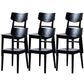 Black Modern Side Chair Solid Wood Dining Chair for Living Room 6 Piece Set Clearhalo 'Dining Chairs' 'Dining Tables & Seating' 'dining_chair' 'furn' 'furn_dining_chair' 'Furniture' 'Kitchen & Dining Furniture' 6452760