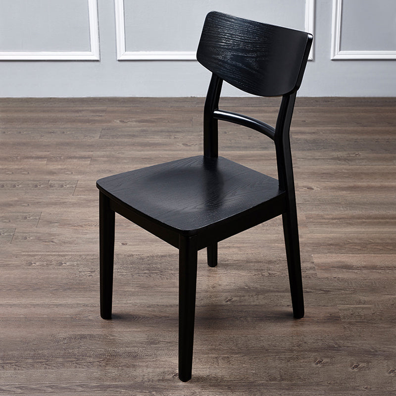 Black Modern Side Chair Solid Wood Dining Chair for Living Room Clearhalo 'Dining Chairs' 'Dining Tables & Seating' 'dining_chair' 'furn' 'furn_dining_chair' 'Furniture' 'Kitchen & Dining Furniture' 6452761