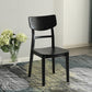 Black Modern Side Chair Solid Wood Dining Chair for Living Room Clearhalo 'Dining Chairs' 'Dining Tables & Seating' 'dining_chair' 'furn' 'furn_dining_chair' 'Furniture' 'Kitchen & Dining Furniture' 6452763