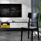 Black Modern Side Chair Solid Wood Dining Chair for Living Room Clearhalo 'Dining Chairs' 'Dining Tables & Seating' 'dining_chair' 'furn' 'furn_dining_chair' 'Furniture' 'Kitchen & Dining Furniture' 6452770