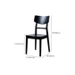 Black Modern Side Chair Solid Wood Dining Chair for Living Room Clearhalo 'Dining Chairs' 'Dining Tables & Seating' 'dining_chair' 'furn' 'furn_dining_chair' 'Furniture' 'Kitchen & Dining Furniture' 6452772