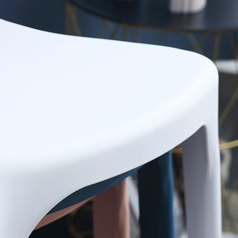 Sala da pranzo sedie senza braccio sedia in stile contemporaneo in plastica per casa