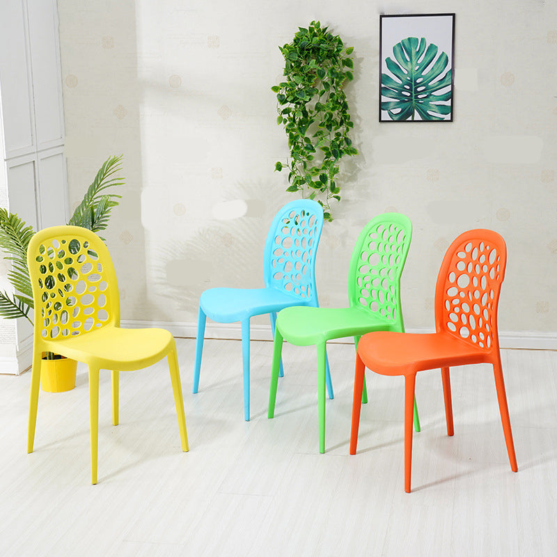 Contemporary Kitchen Dining Side Chair Plastic Armless Chair Clearhalo 'Dining Chairs' 'Dining Tables & Seating' 'dining_chair' 'furn' 'furn_dining_chair' 'Furniture' 'Kitchen & Dining Furniture' 6452833