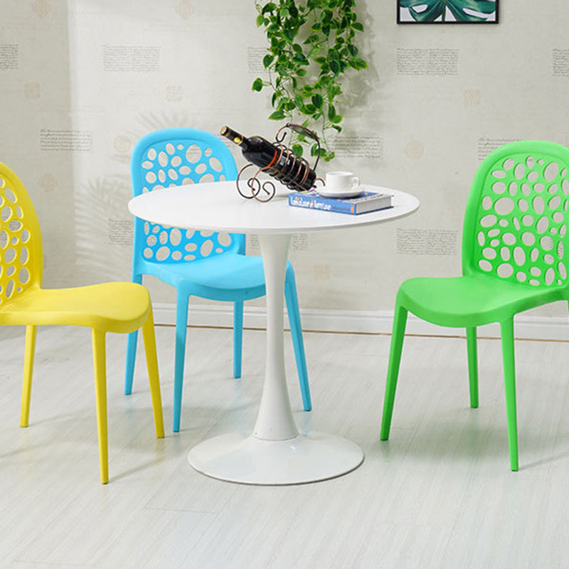 Contemporary Kitchen Dining Side Chair Plastic Armless Chair Clearhalo 'Dining Chairs' 'Dining Tables & Seating' 'dining_chair' 'furn' 'furn_dining_chair' 'Furniture' 'Kitchen & Dining Furniture' 6452852
