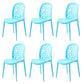 Contemporary Kitchen Dining Side Chair Plastic Armless Chair Blue 6 Piece Set Clearhalo 'Dining Chairs' 'Dining Tables & Seating' 'dining_chair' 'furn' 'furn_dining_chair' 'Furniture' 'Kitchen & Dining Furniture' 6452857