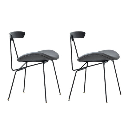 Sedie da pranzo senza braccio imbottite industriali.