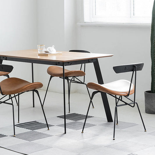 Sillas de comedor sin brazo tapizadas industriales silla lateral interior