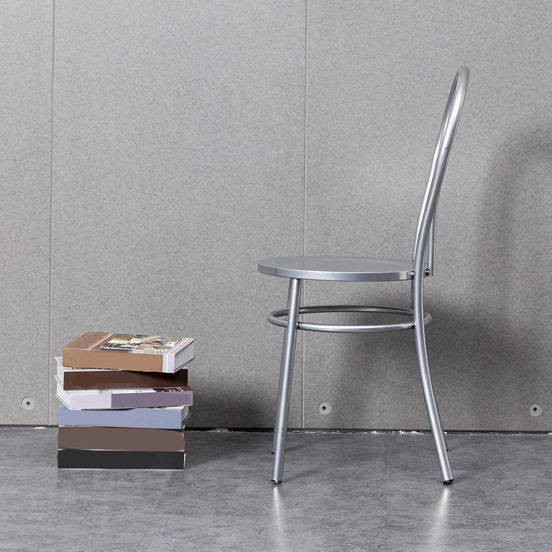 Industriële Windsor rug armloze stoel met metalen eetkamerstoelen