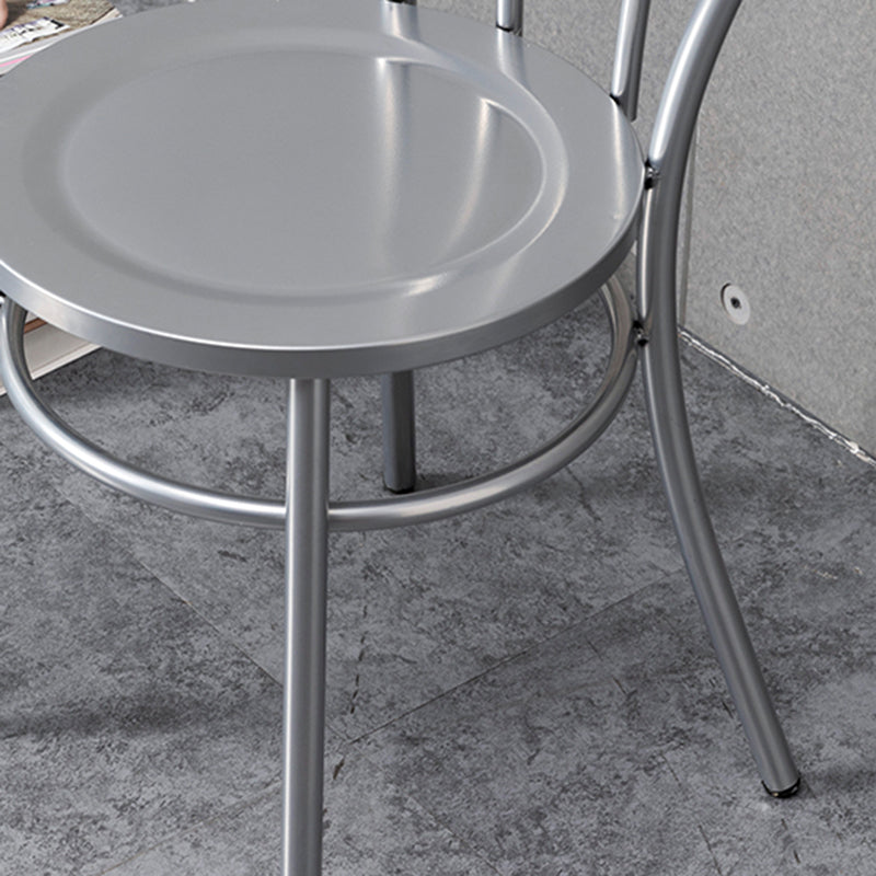 Industriële Windsor rug armloze stoel met metalen eetkamerstoelen