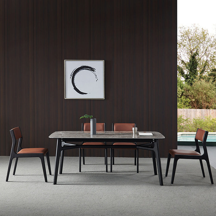 Modern Style Dining Chair Solid Wood Indoor Dining Chair with Wooden Frame