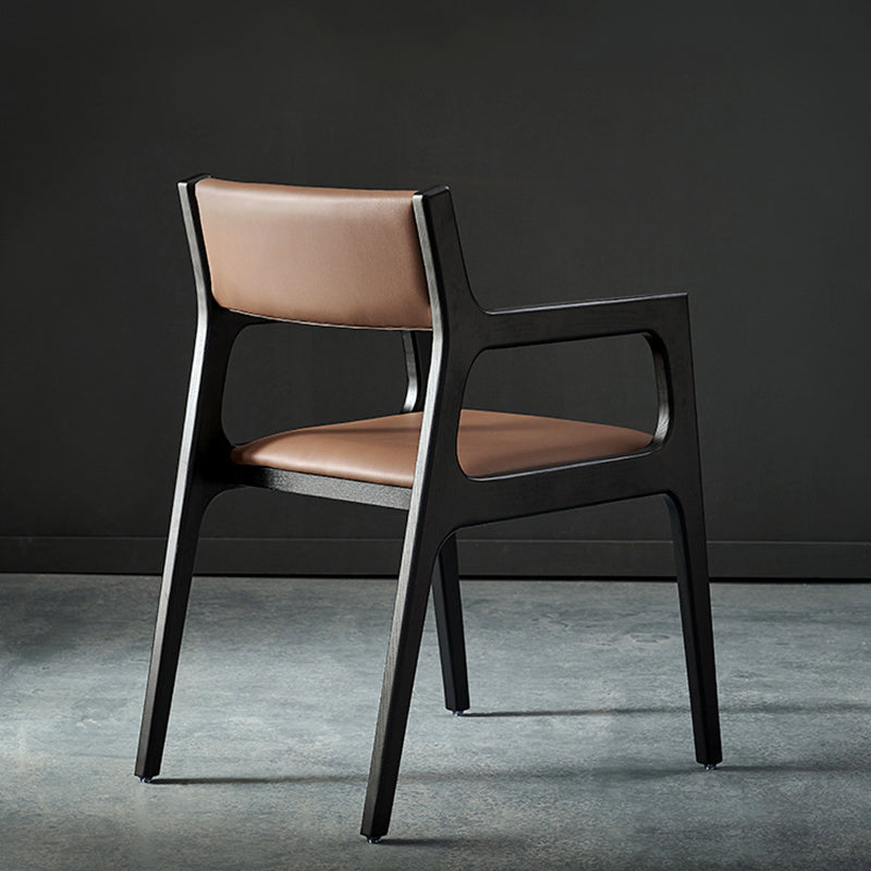 Modern Style Dining Chair Solid Wood Indoor Dining Chair with Wooden Frame